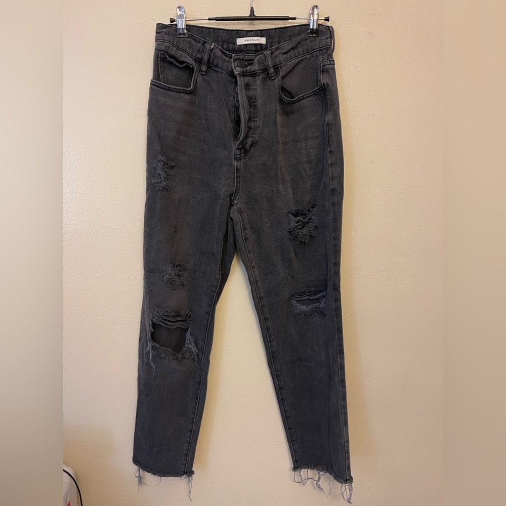 Pacsun, High Rise Straight ripped jeans, Size 26